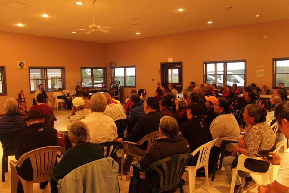 Techung performing Tibetan folk music for the community in New York