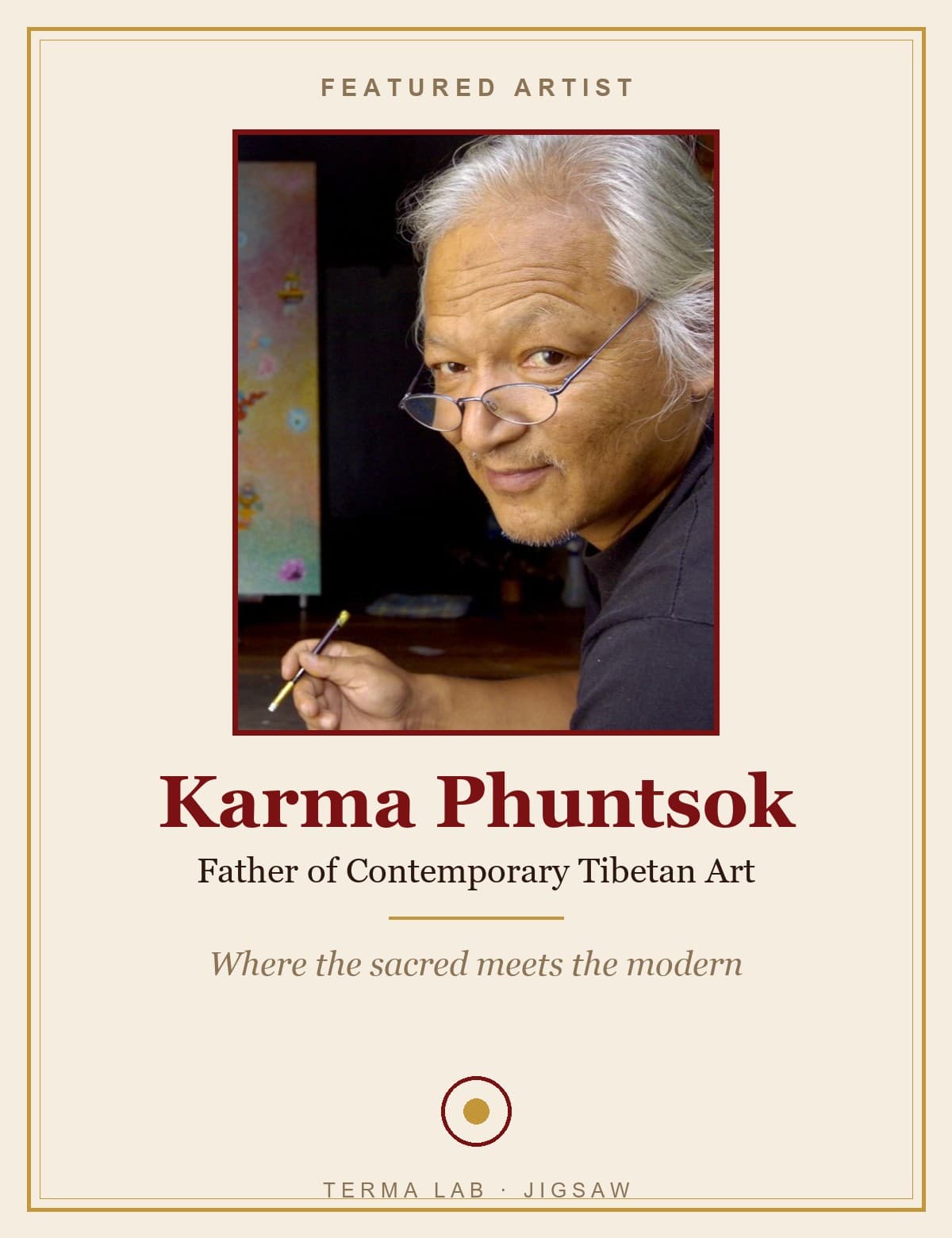 Featured artist — Karma Phuntsok, a father of contemporary Tibetan art